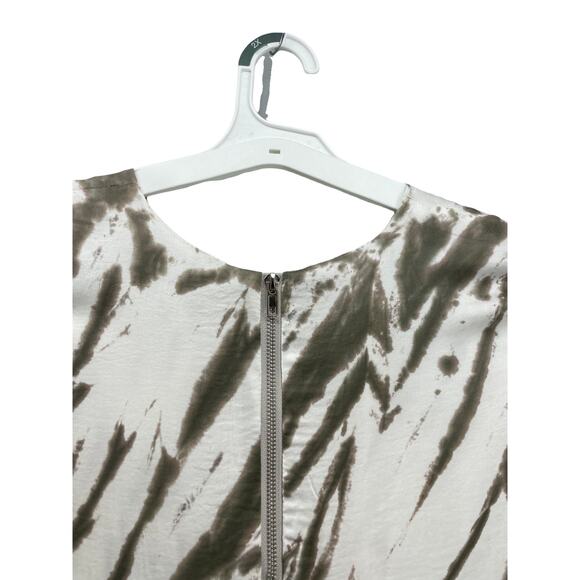 Vici White & Green Tie Dye Short Sleeve Mini Dress Women's Size Medium - Picture 11 of 11